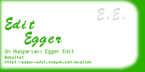 edit egger business card